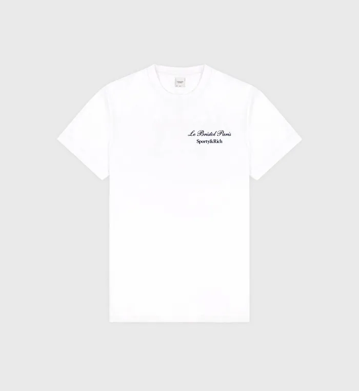 Sporty and Rich TShirts Men Faubourg T Shirt 8211 WhiteNavy