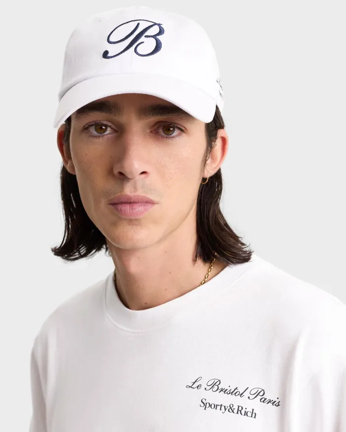 Sporty and Rich TShirts Men Faubourg T Shirt 8211 WhiteNavy