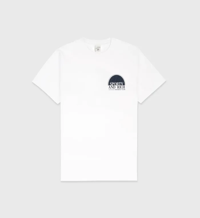 Sporty and Rich TShirts Men Racquet Club TShirt 8211 WhiteNavy