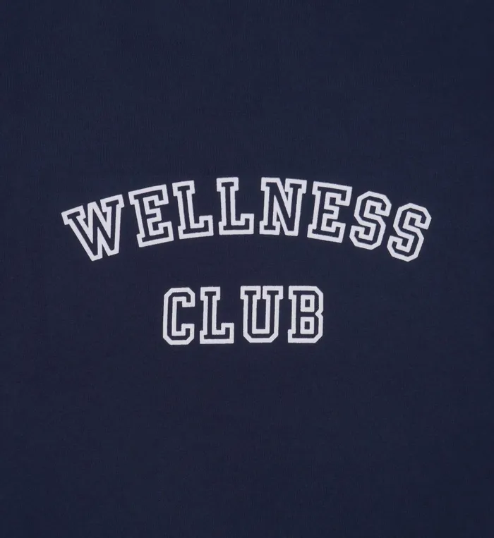 Sporty and Rich TShirts Men Wellness Club TShirt 8211 NavyWhite