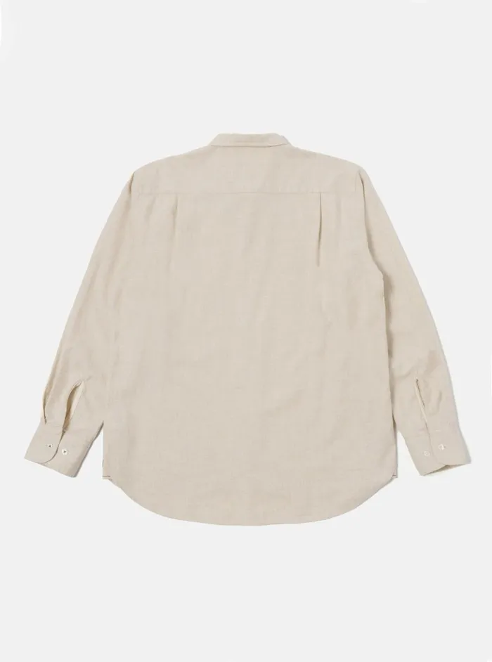 Square Pocket Shirt In Sand Brushed Flannel Men Universal Works Shirts
