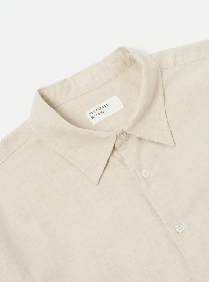 Square Pocket Shirt In Sand Brushed Flannel Men Universal Works Shirts