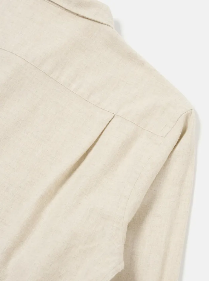 Square Pocket Shirt In Sand Brushed Flannel Men Universal Works Shirts
