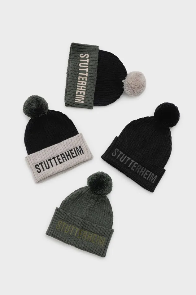 Stutterheim April Beanie Black Women Beanies