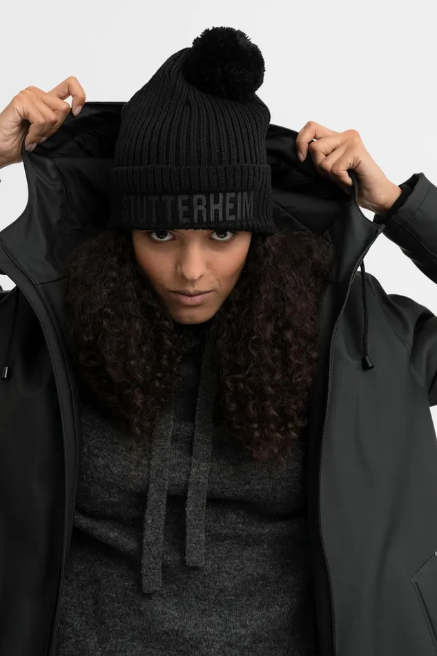 Stutterheim April Beanie Black Women Beanies