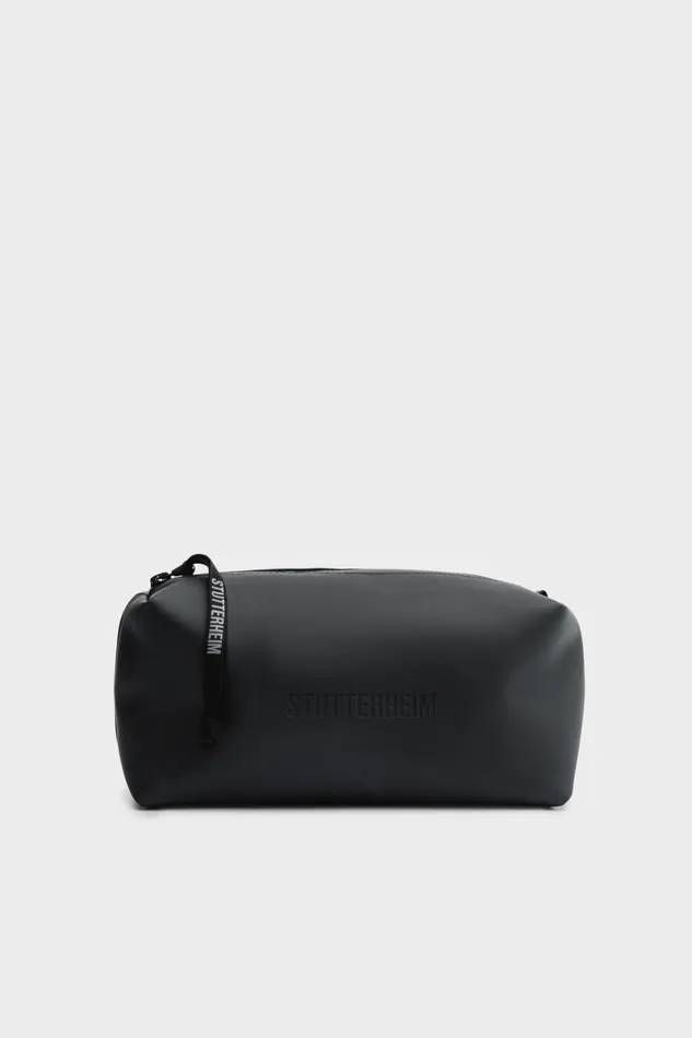 Stutterheim Container Large Wash Bag Black Women Wash Bags
