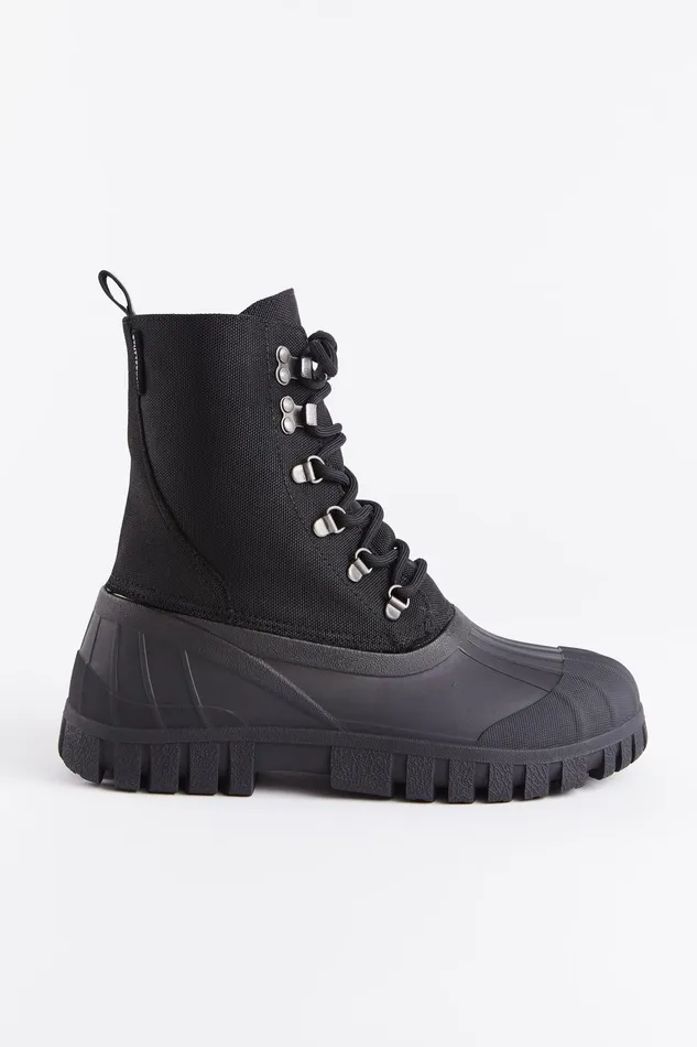 Stutterheim Patrol Boot Cordura Black Women Combat Boots