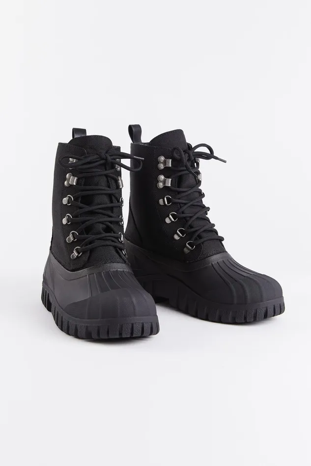 Stutterheim Patrol Boot Cordura Black Women Combat Boots