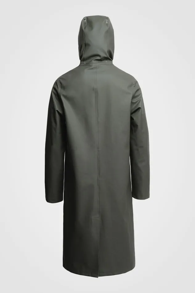 Stutterheim Stockholm Long Raincoat Green Women Long Raincoats