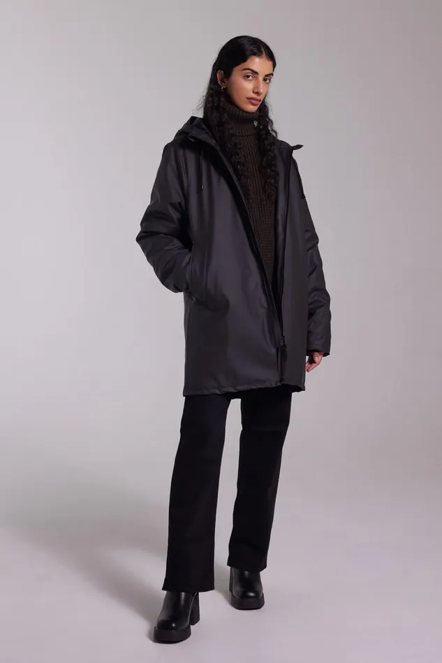 Stutterheim Stockholm Winter Jacket Black Women Winter Coats
