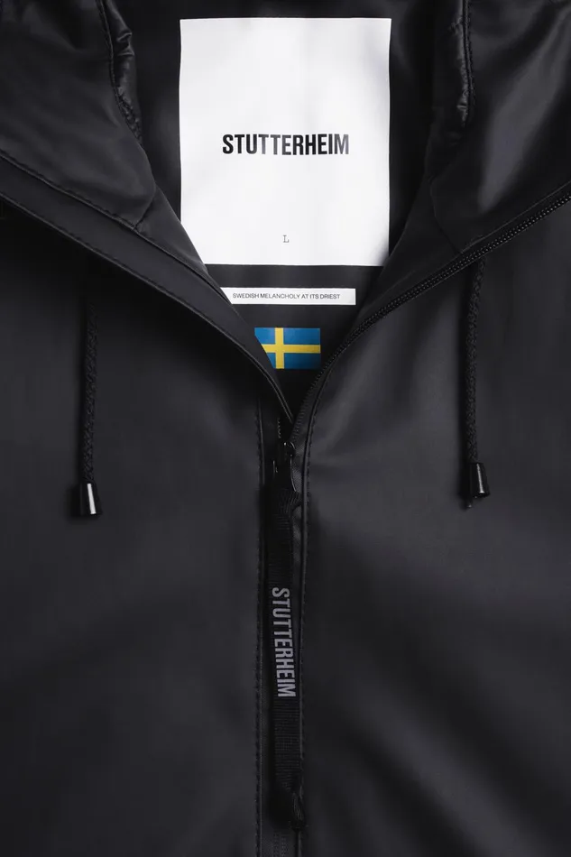 Stutterheim Stockholm Winter Jacket Black Women Winter Coats