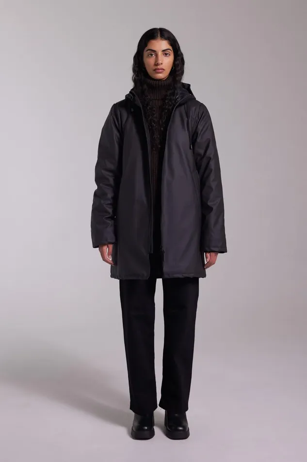 Stutterheim Stockholm Winter Jacket Black Women Winter Coats