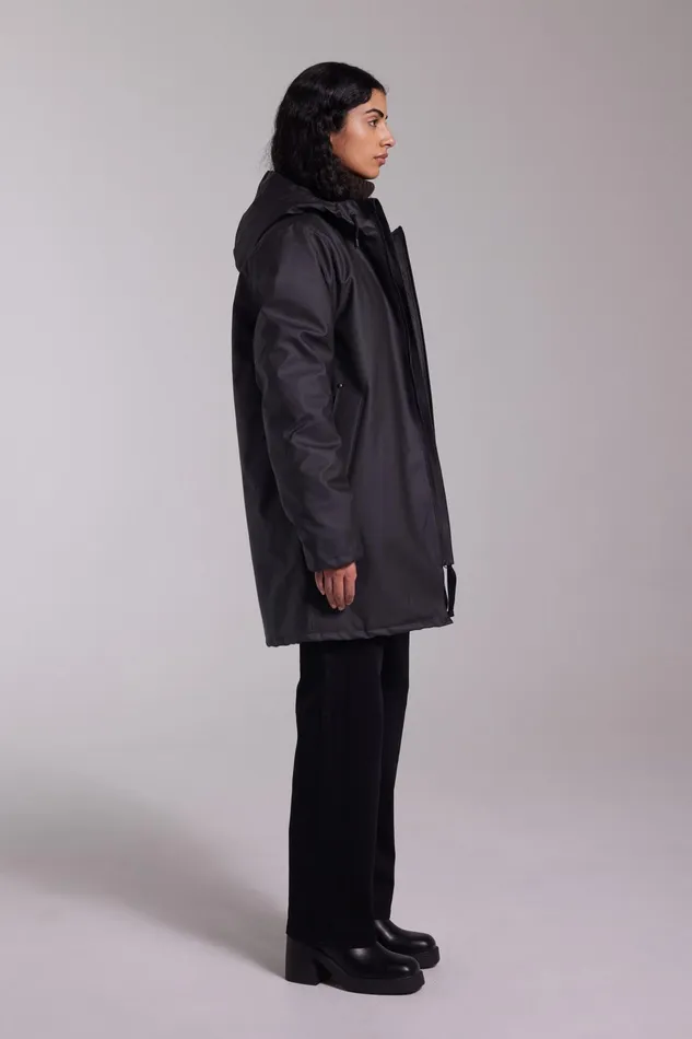 Stutterheim Stockholm Winter Jacket Black Women Winter Coats