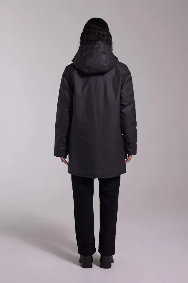 Stutterheim Stockholm Winter Jacket Black Women Winter Coats