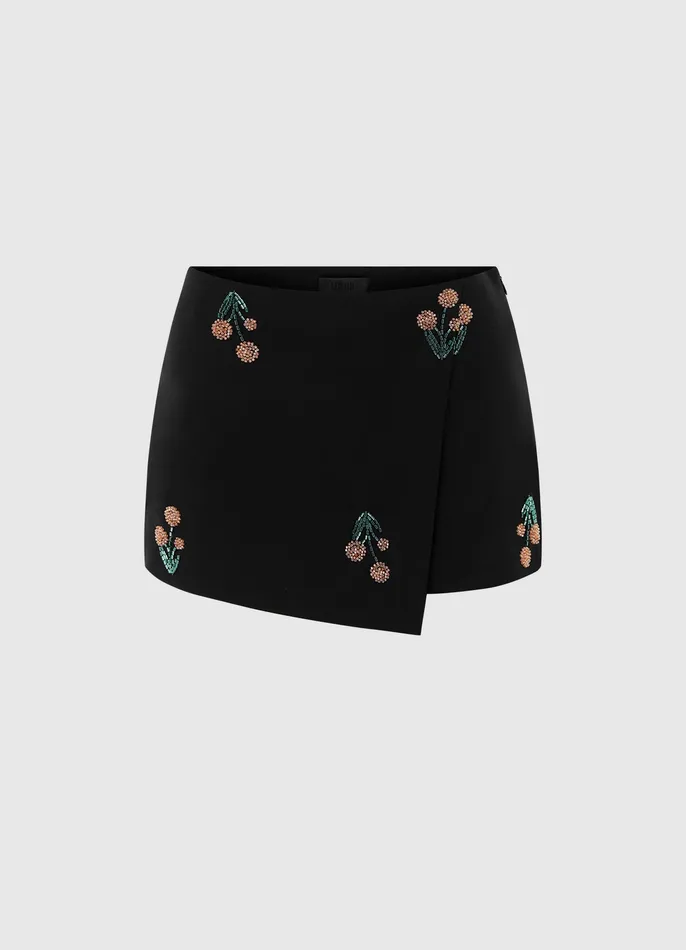 Suiting LEO LIN Women Aria Embellished Skort 8211 Wildflower Beading