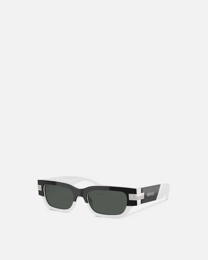 Sunglasses Men Versace Classic Top Sunglasses Blackwhite