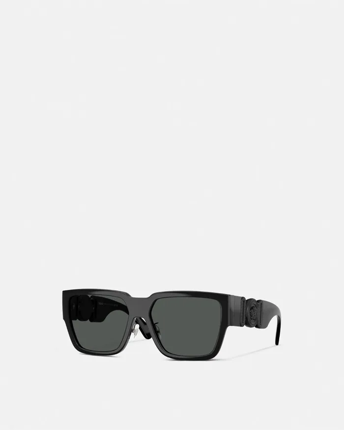 Sunglasses Men Versace Medusa Biggie Additional Fit Sunglasses Black