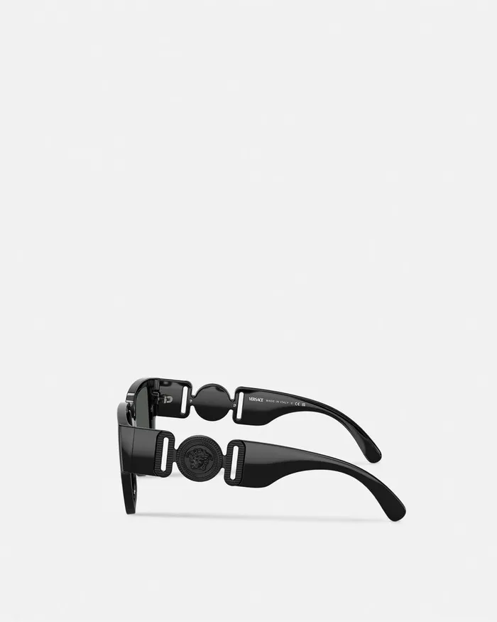 Sunglasses Men Versace Medusa Biggie Additional Fit Sunglasses Black