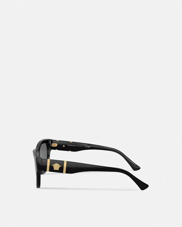 Sunglasses Men Versace Medusa Legend Squared Sunglasses Blackgold