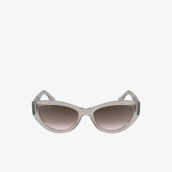 Sunglasses Women Lacoste Women039s CatEye Active Sunglasses Opaline Nude 272