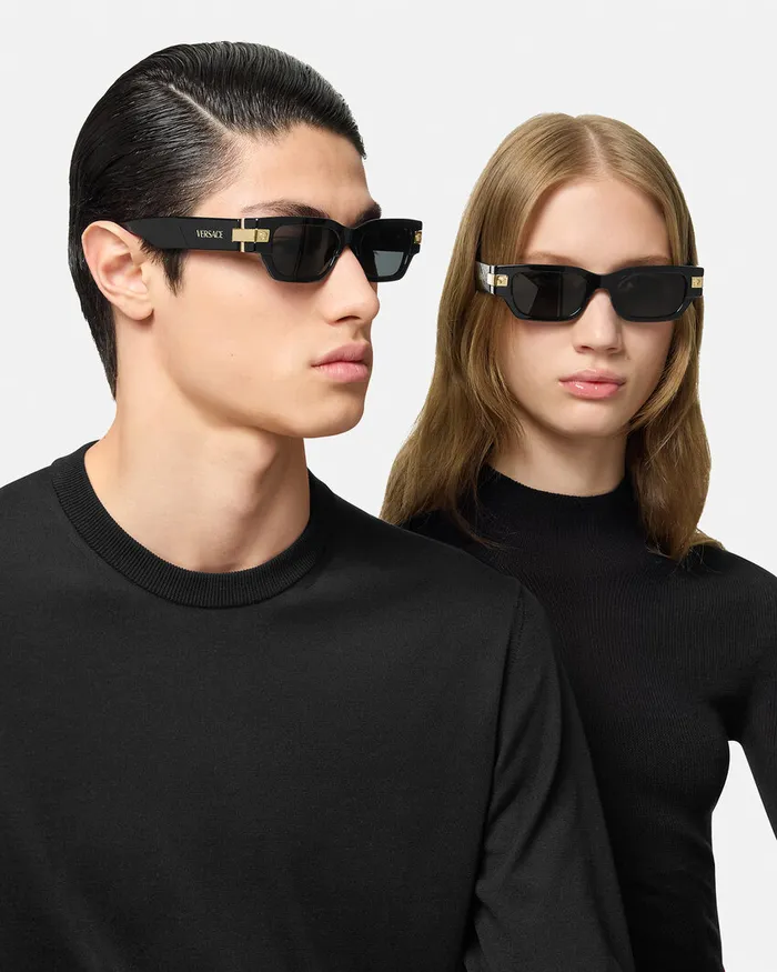 Sunglasses WomenMen Versace Classic Top Sunglasses Black