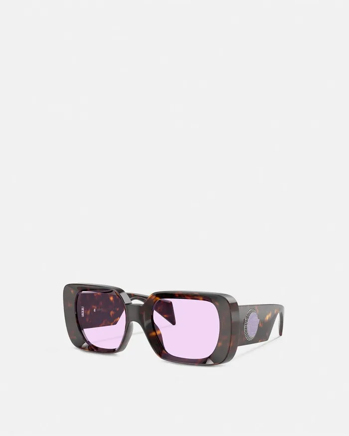 Sunglasses WomenMen Versace Medusa Medallion Sunglasses Havana