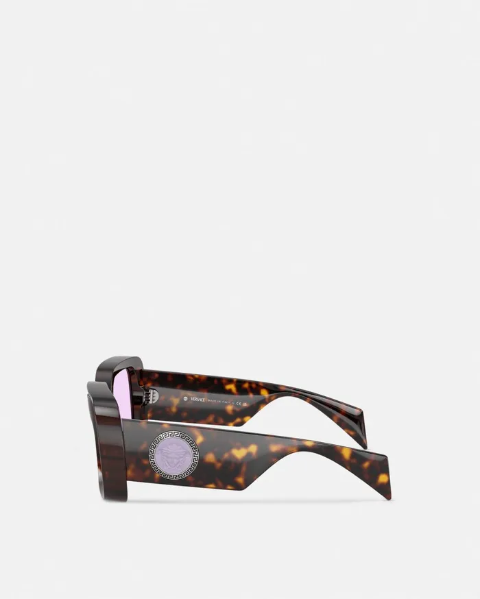 Sunglasses WomenMen Versace Medusa Medallion Sunglasses Havana