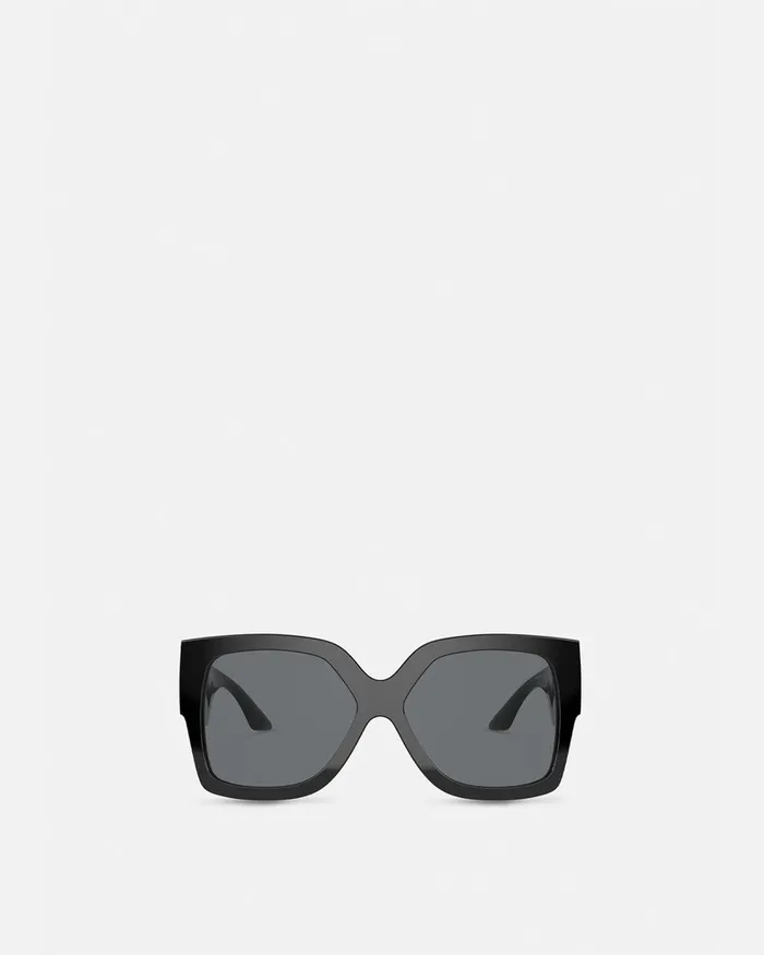 Sunglasses Women Versace Greca Sunglasses Black