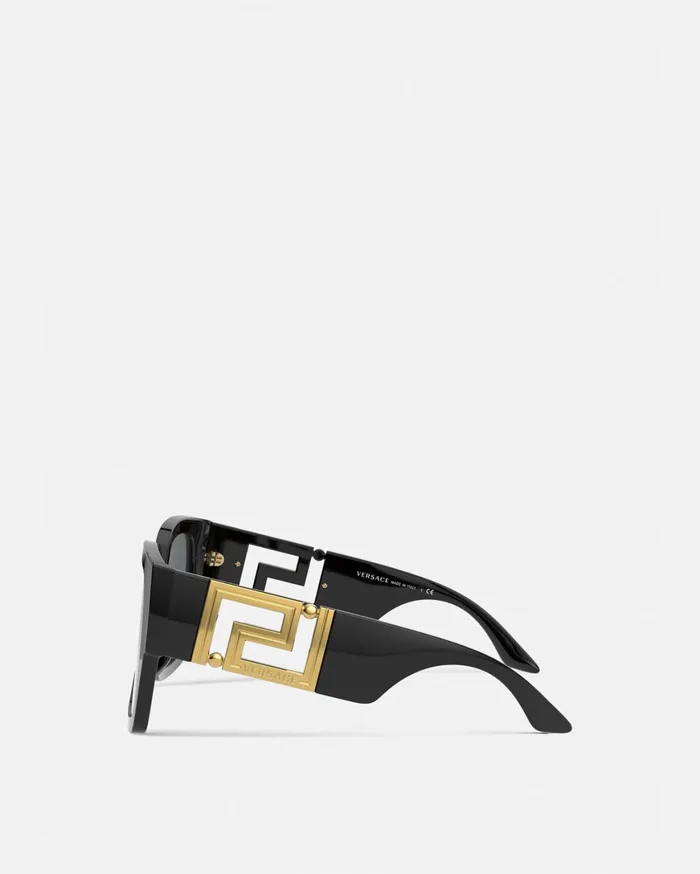 Sunglasses Women Versace Greca Sunglasses Black