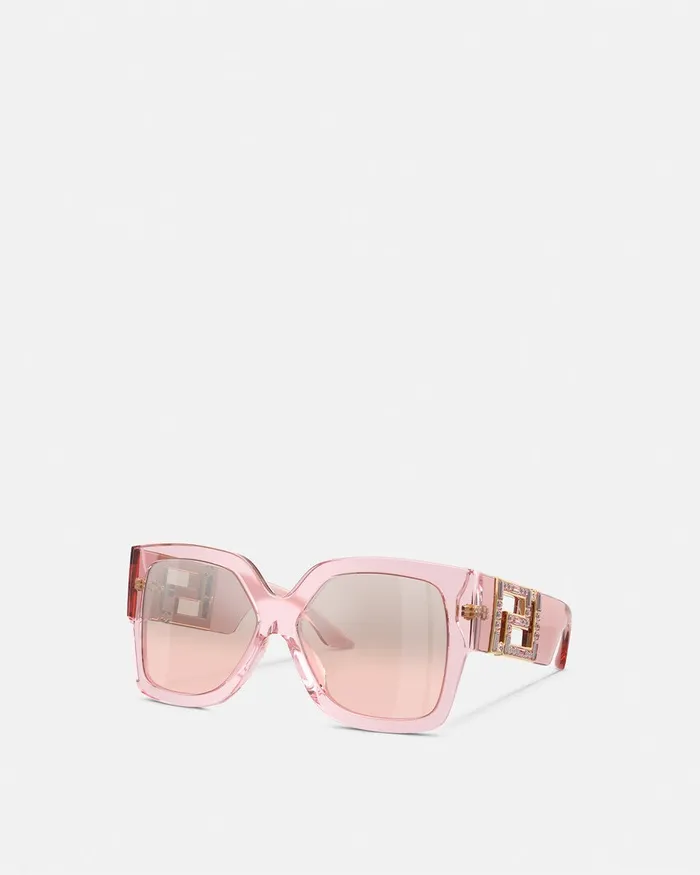 Sunglasses Women Versace Greca Sunglasses Pink