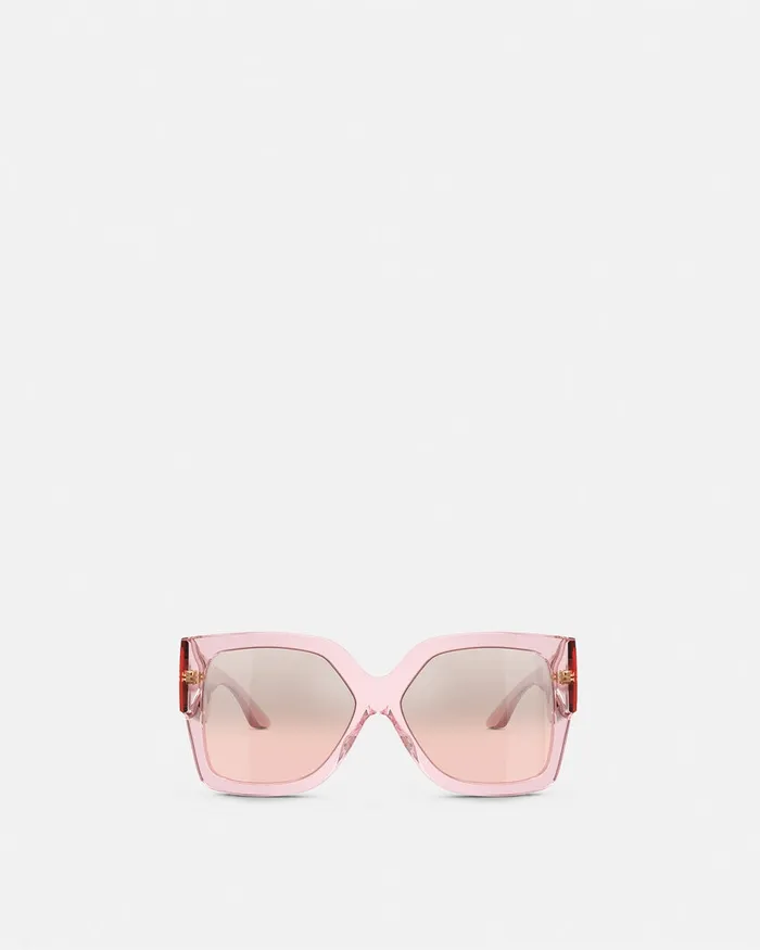 Sunglasses Women Versace Greca Sunglasses Pink