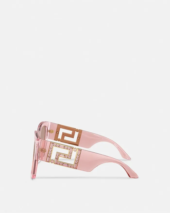 Sunglasses Women Versace Greca Sunglasses Pink