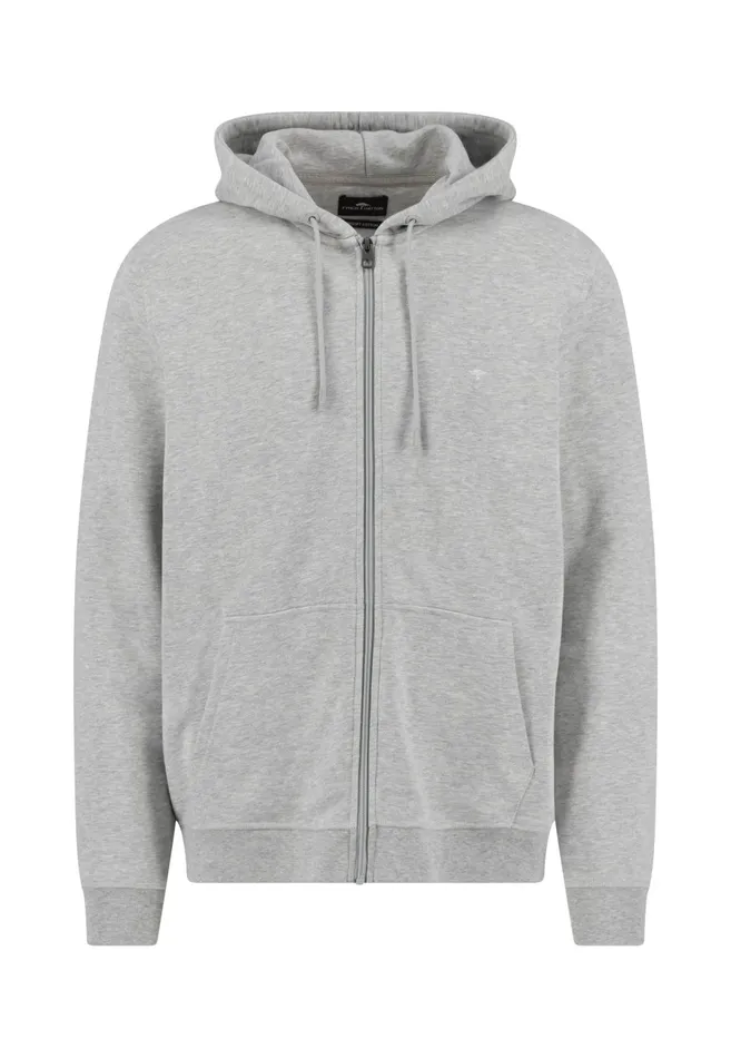 Sweat Men FYNCHHATTON Sweatshirt Jacket Made Of 100 Cotton Turf Greensummer Breezenavynew Offwhitemedium Gray