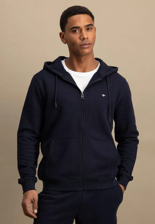Sweat Men FYNCHHATTON Sweatshirt Jacket Made Of 100 Cotton Turf Greensummer Breezenavynew Offwhitemedium Gray