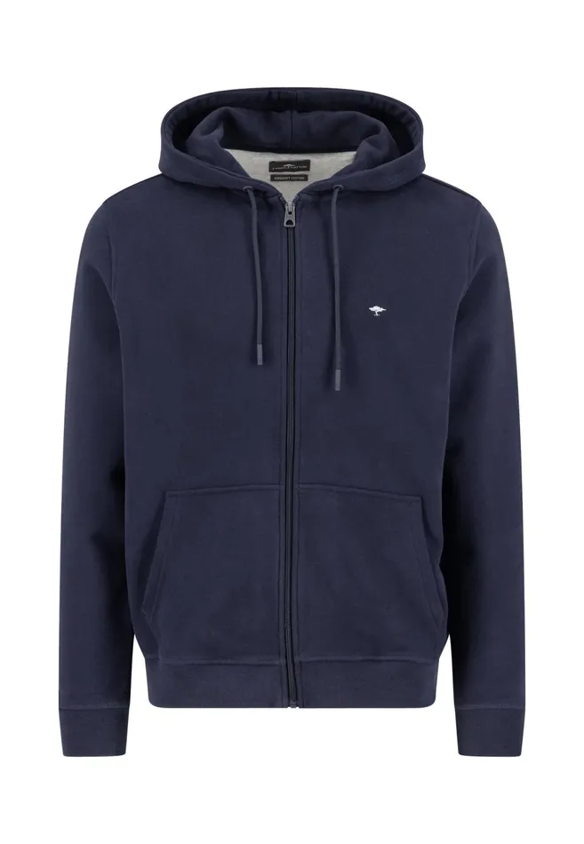 Sweat Men FYNCHHATTON Sweatshirt Jacket Made Of 100 Cotton Turf Greensummer Breezenavynew Offwhitemedium Gray