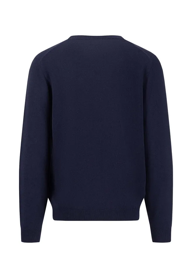 Sweater Men FYNCHHATTON Kashmir Knitting Sweater With A Circular Neckline Cloud Bluenavydark Emeraldhazelwinter Whitesteel