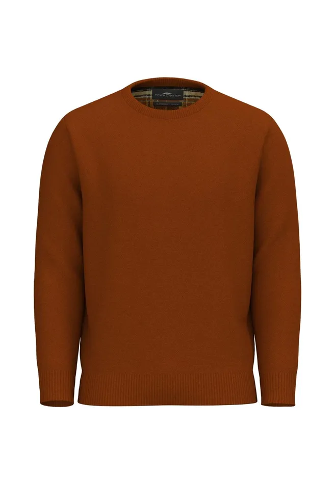 Sweater Men FYNCHHATTON Woll Mix With Structure Sweater Flamecloud Bluenavyhazelsilver