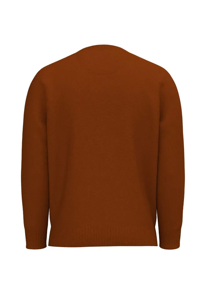 Sweater Men FYNCHHATTON Woll Mix With Structure Sweater Flamecloud Bluenavyhazelsilver