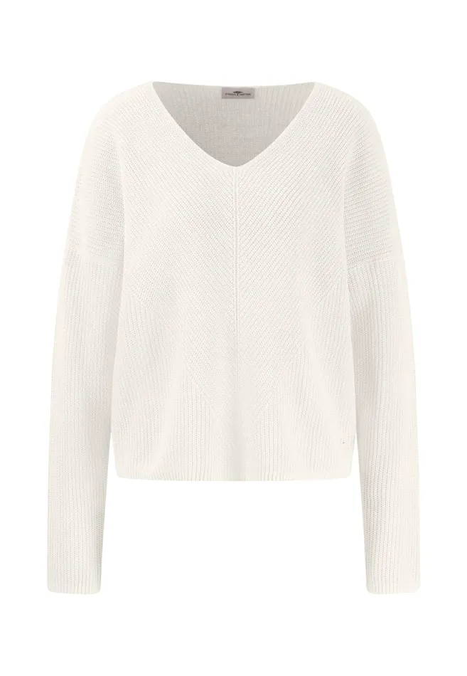 Sweater Women FYNCHHATTON Knitting Sweater Casualfit In Plain Colors Fresh Rosemilksummer Redlight Blue