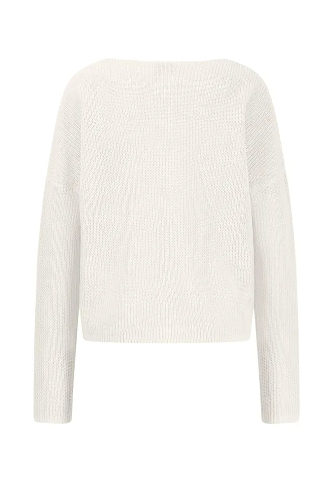 Sweater Women FYNCHHATTON Knitting Sweater Casualfit In Plain Colors Fresh Rosemilksummer Redlight Blue