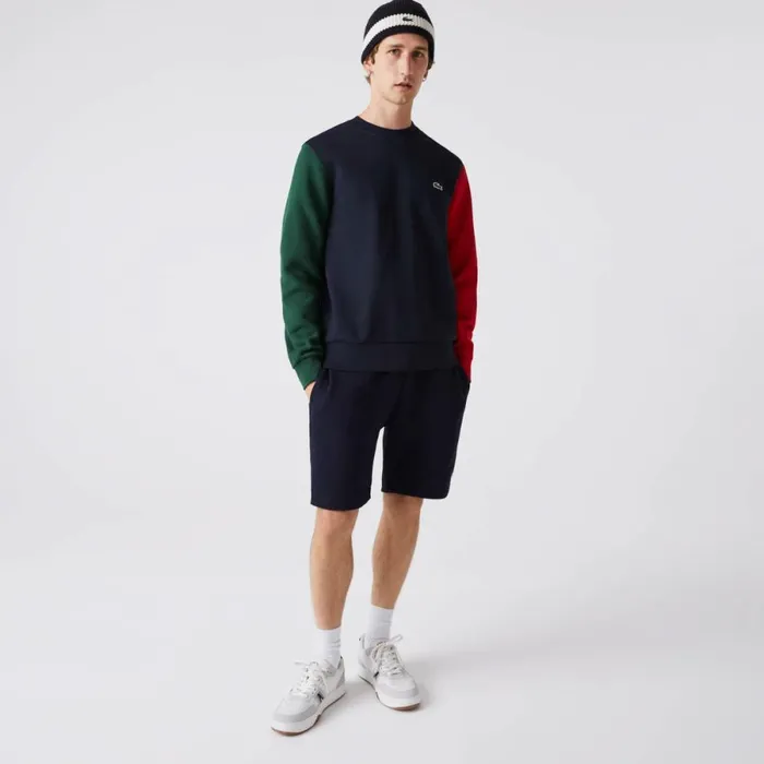 Sweaters and Sweatshirts Men Lacoste Men039s Brushed Fleece Sweatshirt Navy Blue Green Red 4xn Sweaters and Sweatshirts Men Lacoste Men039s Brushed Fleece Sweatshirt Navy Blue Green Red 4xn