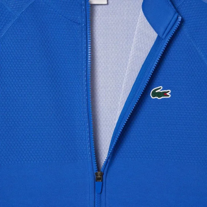 Sweaters and Sweatshirts Men Lacoste Men039s Lacoste Tennis X Novak Djokovic ZipUp Jacket Ladigue Blue Ixw