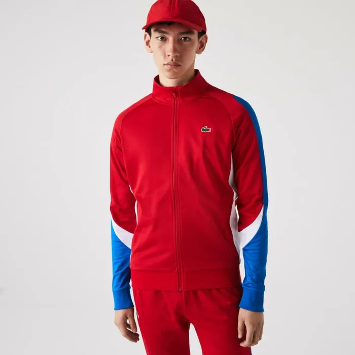 Sweaters and Sweatshirts Men Lacoste Men039s SPORT Classic Fit ZipUp Tennis Sweatshirt Red Blue White W50 Sweaters and Sweatshirts Men Lacoste Men039s SPORT Classic Fit ZipUp Tennis Sweatshirt Red Blue White W50