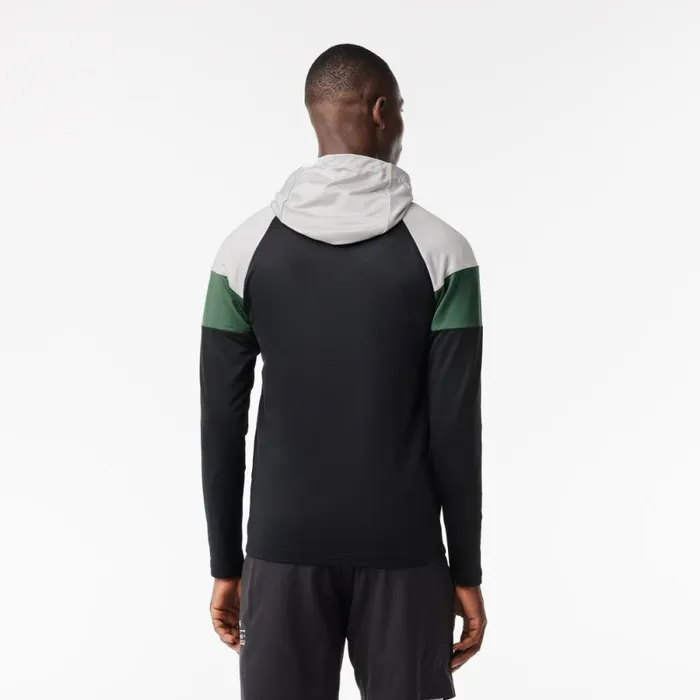 Sweaters and Sweatshirts Men Lacoste Men039s Stretch Sweatshirt Grey Dark Green Black M4i