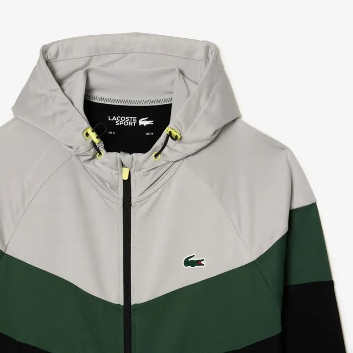 Sweaters and Sweatshirts Men Lacoste Men039s Stretch Sweatshirt Grey Dark Green Black M4i