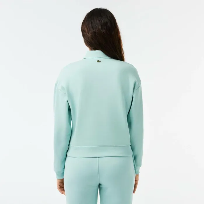 Sweaters and Sweatshirts Women Lacoste Women039s Embroidered Polo Sweatshirt Mint Lgf