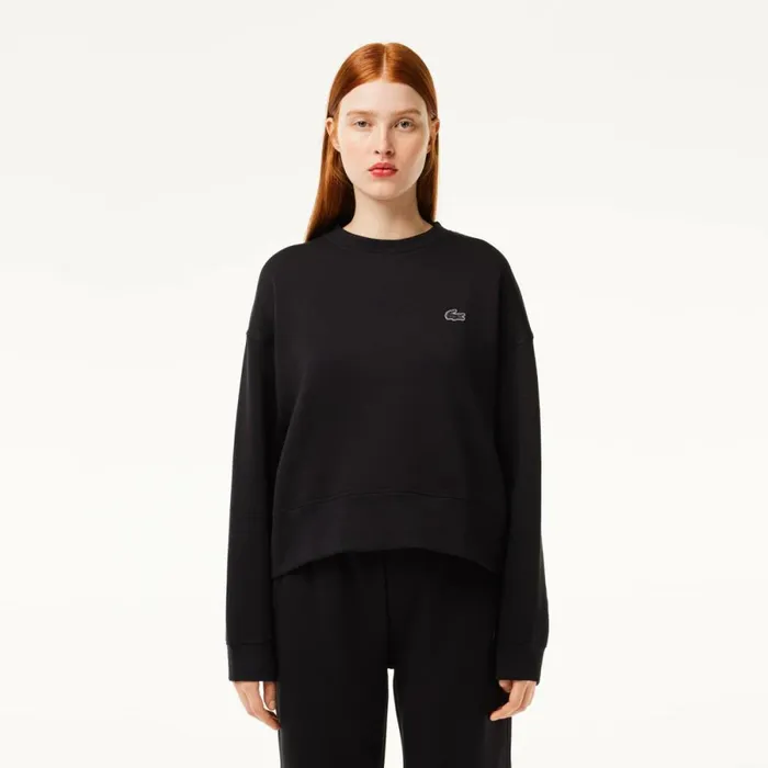 Sweaters and Sweatshirts Women Lacoste Womens Crew Neck Sweatshirt Black 031