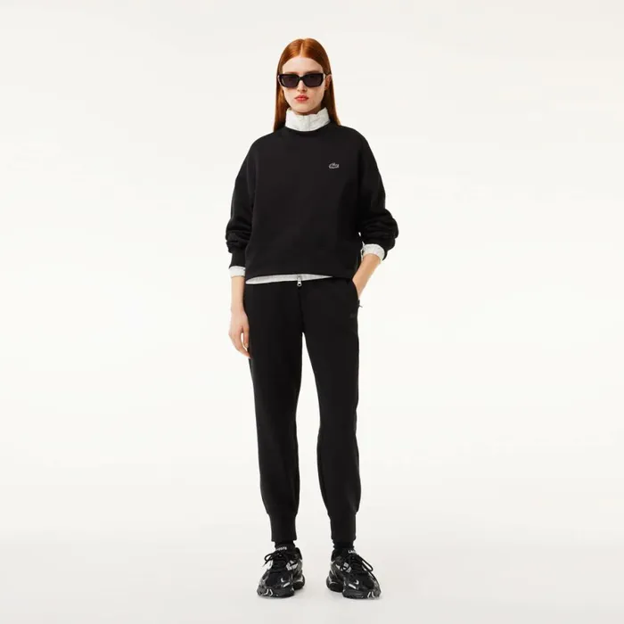 Sweaters and Sweatshirts Women Lacoste Womens Crew Neck Sweatshirt Black 031