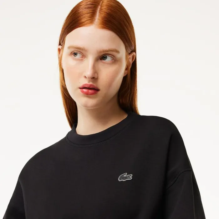 Sweaters and Sweatshirts Women Lacoste Womens Crew Neck Sweatshirt Black 031