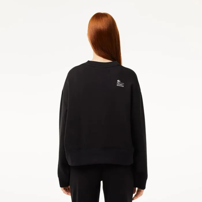Sweaters and Sweatshirts Women Lacoste Womens Crew Neck Sweatshirt Black 031